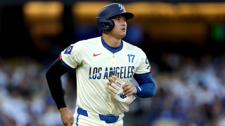 Shohei Ohtani en el juego de los Los Dodgers de Los Angeles contra los Rays de Tampa Bay 