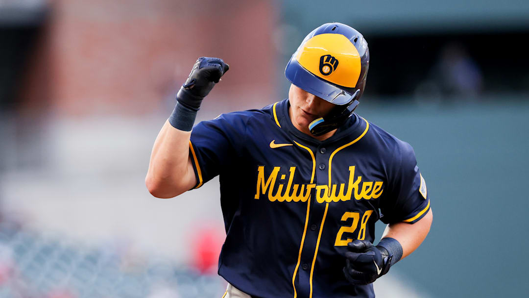 Andrew Vaughn - Milwaukee Brewers v Atlanta Braves