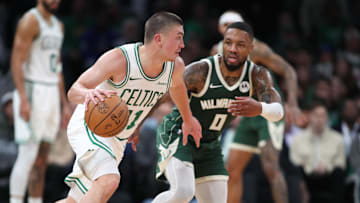 Boston Celtics, Milwaukee Bucks, Payton Pritchard, Jayson Tatum, Jaylen Brown, Giannis Antetokounmpo, Damian Lillard