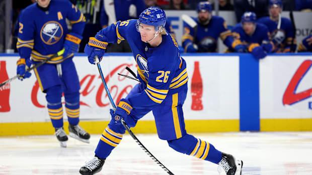 Buffalo Sabres defenseman Rasmus Dahlin