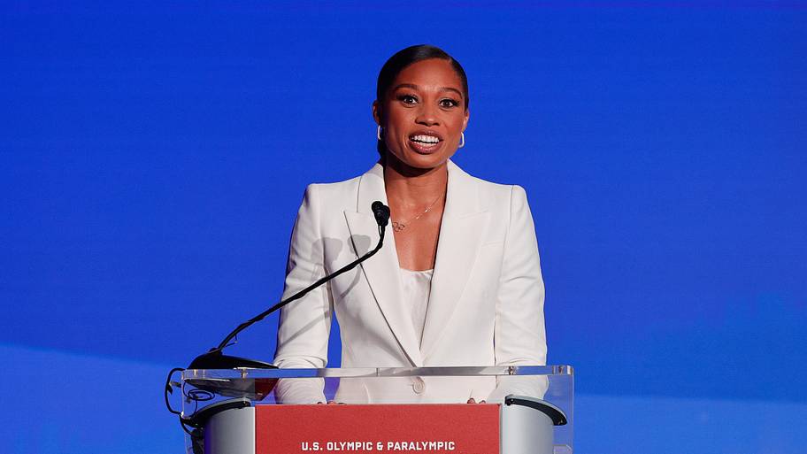 Olympian Allyson Felix during the U.S. Olympic & Paralympic Hall of Fame Class of 2025 Induction Ceremony.