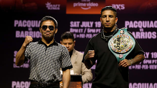 Manny Pacquiao and Mario Barrios