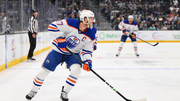 The Edmonton Oilers are led by centers Connor McDavid (above) and Leon Draisaitl. 