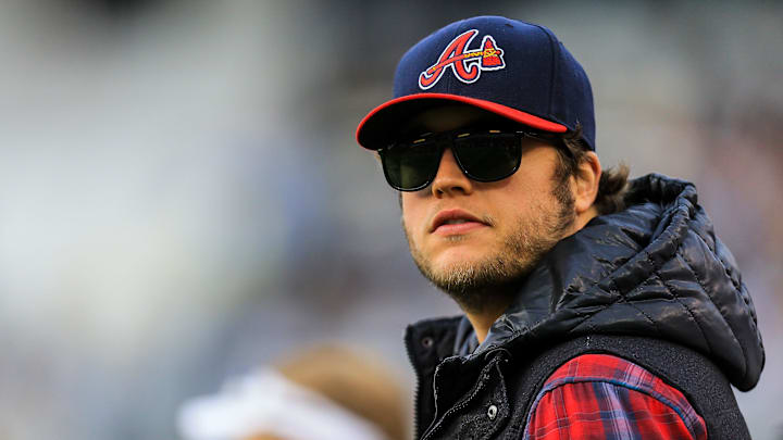 Nov 30, 2013; Atlanta, GA, USA; Detroit Lions and former Georgia Bulldogs quarterback Matt Stafford watches the game from the sidelines in the first half against the Georgia Tech Yellow Jackets at Bobby Dodd Stadium. Mandatory Credit: Daniel Shirey-Imagn Images Nov 30, 2013; Atlanta, GA, USA; Detroit Lions and former Georgia Bulldogs quarterback Matt Stafford watches the game from the sidelines in the first half against the Georgia Tech Yellow Jackets at Bobby Dodd Stadium. Mandatory Credit: Daniel Shirey-Imagn Images