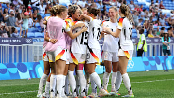 Der Moment als Giulia Gwinn den Führungstreffer gegen Spanien erzielte