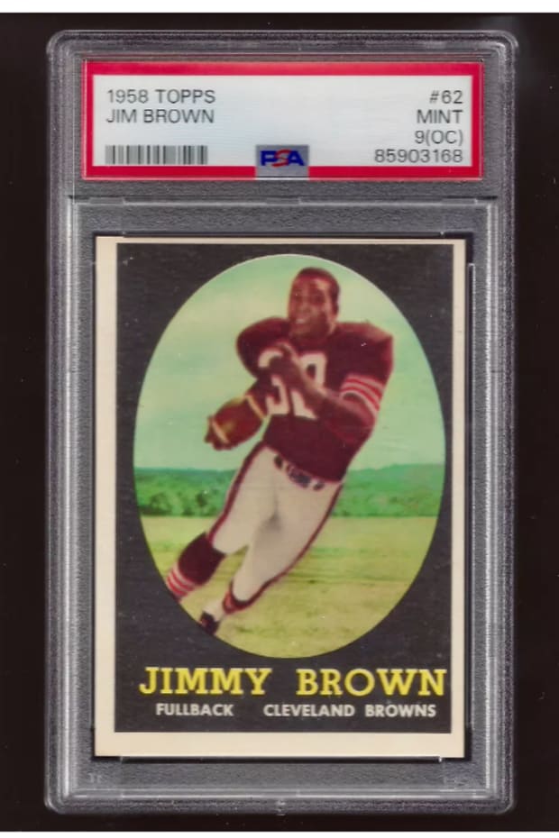 1958 TOPPS #62 JIM BROWN PSA 9 MINT 