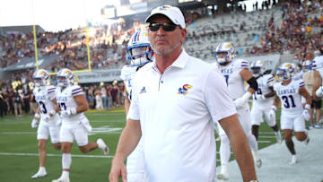 Kansas football head coach Lance Leipold