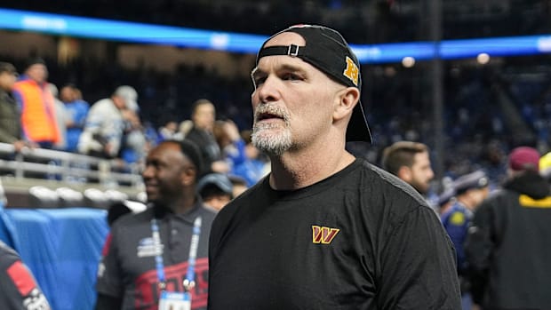 Washington Commanders head coach Dan Quinn