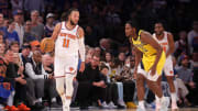 May 19, 2024; New York, New York, USA; New York Knicks guard Jalen Brunson (11) controls the ball