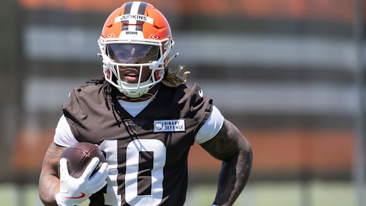 Cleveland Browns running back Quinshon Judkins was not at the first day of training camp.