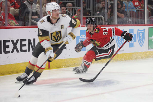 Vegas Golden Knights center Jack Eichel