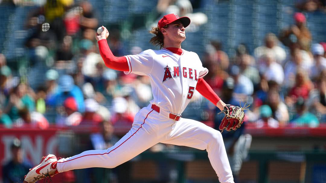 Apr 5, 2026; Anaheim, California, USA; Los Angeles Angels pitcher George Klassen (58) throws against the Seattle Mariners during the third inning at Angel Stadium. Mandatory Credit: Gary A. Vasquez-Imagn Images Apr 5, 2026; Anaheim, California, USA; Los Angeles Angels pitcher George Klassen (58) throws against the Seattle Mariners during the third inning at Angel Stadium. Mandatory Credit: Gary A. Vasquez-Imagn Images