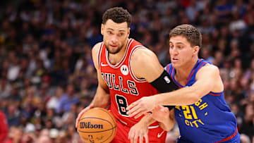 Zach LaVine, Chicago Bulls and Collin Gillespie, Denver Nuggets