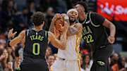 Nov 22, 2025; New Orleans, Louisiana, USA;  New Orleans Pelicans guard Jeremiah Fears (0) and center Derik Queen (22) attempt to steal the ball from Atlanta Hawks guard Nickeil Alexander-Walker (7) with the first half of the game at the Smoothie King Center. Mandatory Credit: Daniel Anderson-Imagn Images