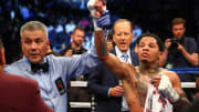 Aug 26, 2017; Las Vegas, NV, USA; Gervonta Davis reacts to his victory by knockout against Francisco