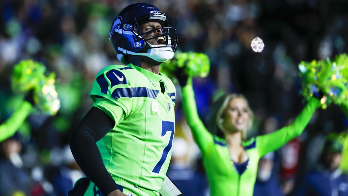 Seahawks black and green jersey top