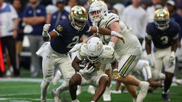 Notre Dame and Georgia Tech battle in 202