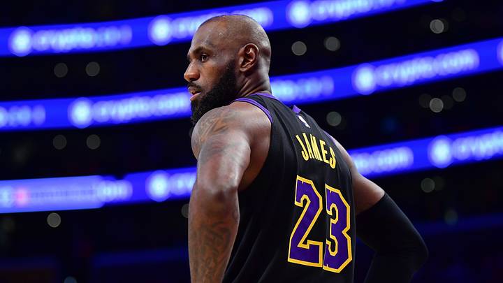 Los Angeles Lakers forward LeBron James (23) during the second half in game four of the second round of the 2026 NBA Playoffs at Crypto.com Arena on May 11, 2026.