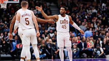 Donovan Mitchell, Sam Merrill, Cleveland Cavaliers