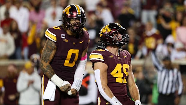 Minnesota Golden Gophers Oregon Ducks College Football Dan Lanning PJ Fleck Noah Whittington Jordon Davison Dierre Hill Jr 