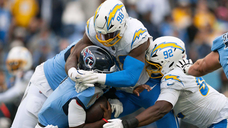 Odafe Oweh, Chargers, Cam Ward. 