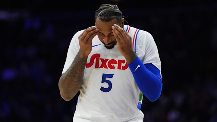 Andre Drummond Leaves 76ers-Pistons Matchup With Injury