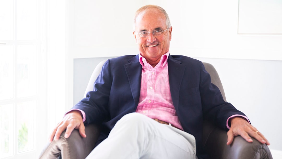 Entrepreneur, David Hoffmann, smiles in the Hoffmann Family of Companies' office on Friday, Dec. 17, 2021 in Naples, Fla.

Ndn 20211217 David Hoffmann 0034