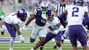 Kansas State running back Joe Jackson finds running room in Wildcats' 41-28 win over TCU.