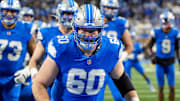 Detroit Lions guard Graham Glasgow (60).