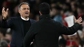 Mikel Arteta et Luis Enrique - Arsenal - PSG, Ligue des Champions