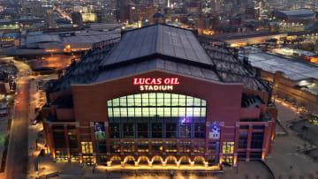 Mar 5, 2023; Indianapolis, IN, USA; A general overall view of Lucas Oil Stadium