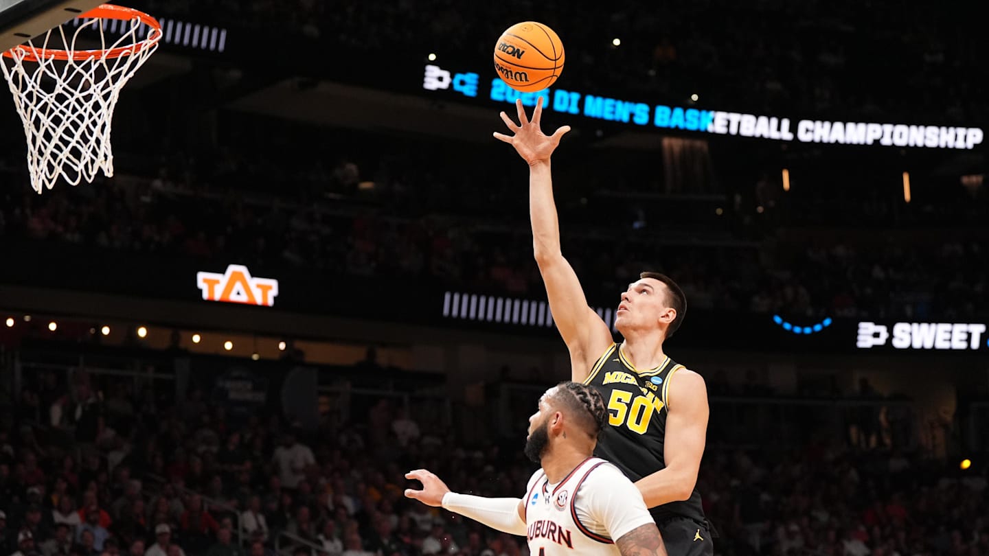 Michigan basketball center Vlad Goldin learns NBA Draft fate