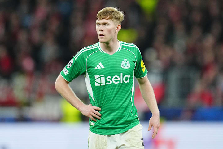 Lewis Hall in Newcastle’s away kit.