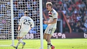 Rasmus Hojlund equalised in stoppage time for Man Utd