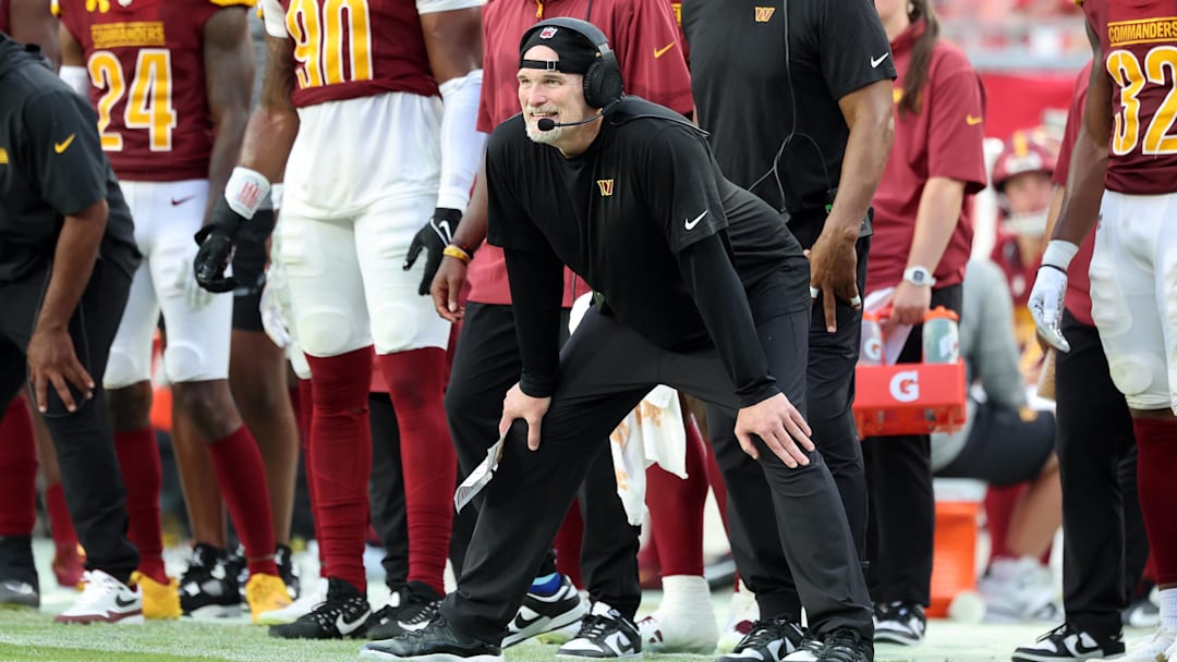 Washington Commanders head coach Dan Quinn 