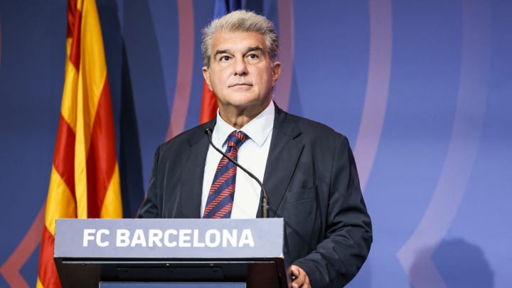 Joan Laporta deu coletiva para falar a situação do Barcelona Joan Laporta deu coletiva para falar a situação do Barcelona