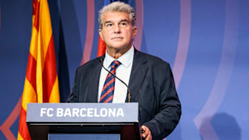 Joan Laporta Press Conference In Barcelona