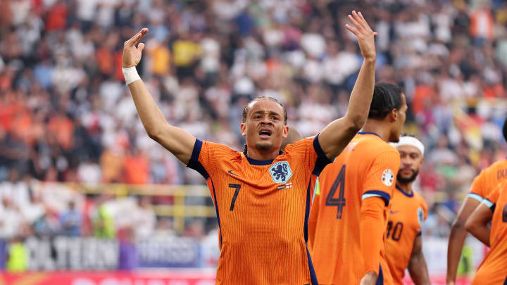 Simons featured for the Netherlands at Euro 2024