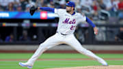 David Peterson, named an All-Star for the first time, throws a pitch against the Brewers.