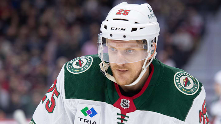 Apr 4, 2026; Ottawa, Ontario, CAN; Minnesota Wild defenseman Jonas Brodin (25) skates in the first period against the Ottawa Senators at the Canadian Tire Centre. Mandatory Credit: Marc DesRosiers-IMAGN Images