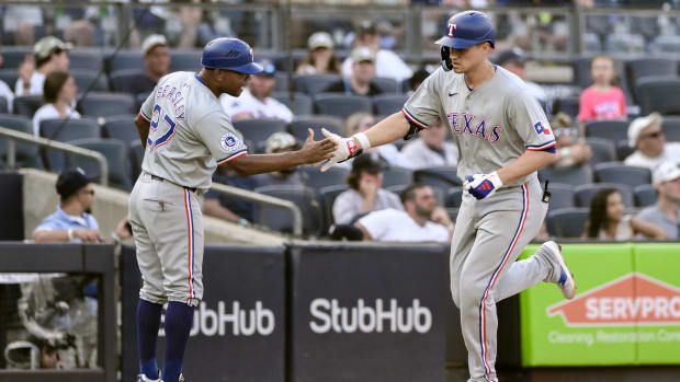 Corey Seager hit a three-run homer in Game 2 Saturday. It's his 25th homer in 2024.