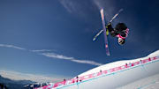Jan 21, 2020; Lausanne, SWITZERLAND;   Luca Harrington NZL  in action during the Freestyle Skiing Men's Freeski Halfpipe qualification at Leysin Park. The Winter Youth Olympic Games. Mandatory Credit: Simon Bruty/OIS Handout Photo via Imagn Images