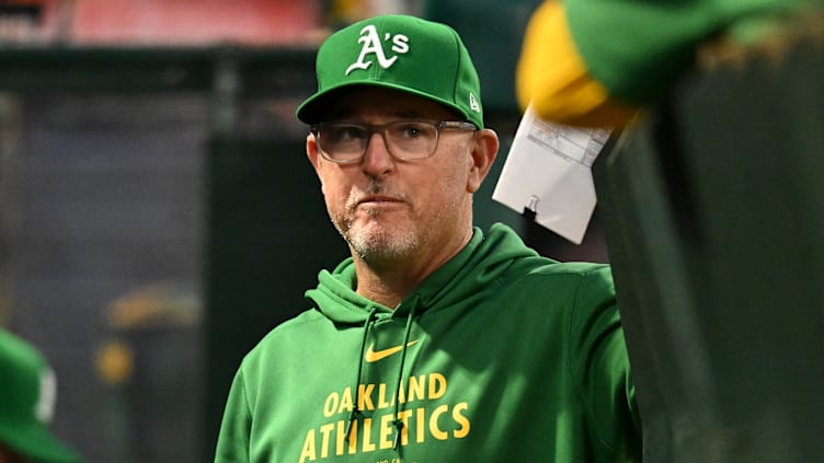 Oakland Athletics coach Darren Bush