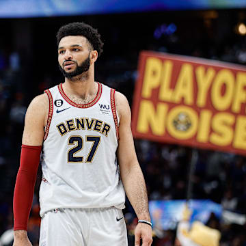 May 9, 2023; Denver, Colorado, USA; Denver Nuggets guard Jamal Murray (27) in the fourth quarter against the Phoenix Suns during game five of the 2023 NBA playoffs at Ball Arena. Mandatory Credit: Isaiah J. Downing-Imagn Images