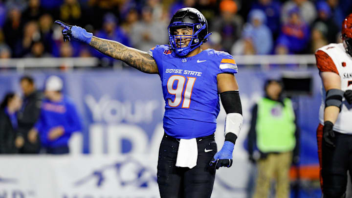 Boise State Broncos defensive end Ahmed Hassanein. Boise State Broncos defensive end Ahmed Hassanein.