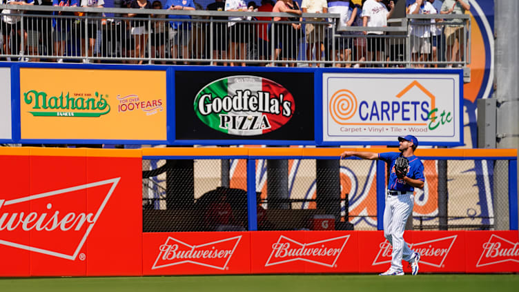 Mar 3, 2023; Port St. Lucie, Florida, USA; Fans watch New York Mets starting pitcher Max Scherzer