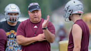 Illinois Valley Central head coach Tim Heinz prepares his team for the upcoming season on the first official day of high school football practice Monday, August 12, 2024 in Chillicothe.