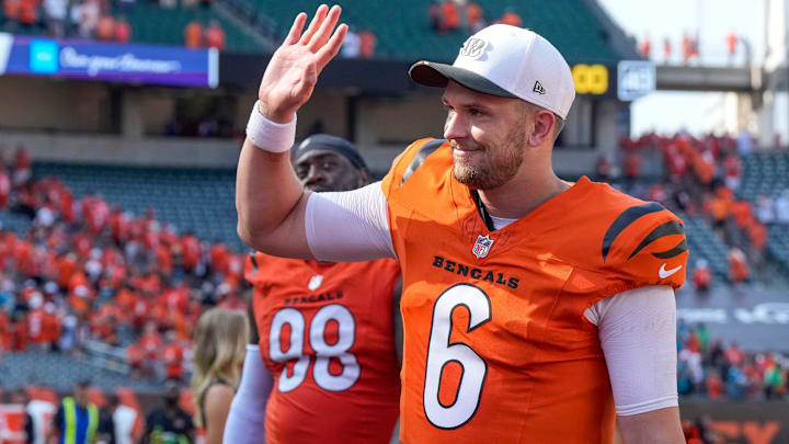 Jake Browning will start in place of Joe Burrow for the next few months in Cincinnati. Jake Browning will start in place of Joe Burrow for the next few months in Cincinnati.