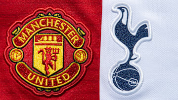 The Manchester United and Tottenham Hotspur Club Badges