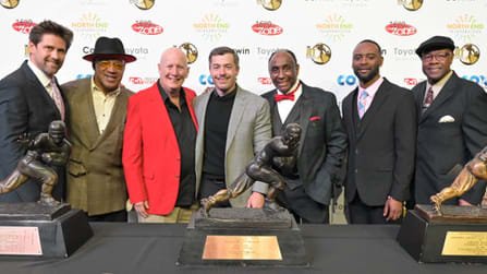L-R Eric Crouch, Mike Rozier, David Max, Danny Woodhead, Johnny Rodgers, DeJuan Groce, Rick Upchurch